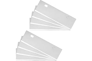 8pcs Grill Scraper Replacement Blades, 15.1x4.4cm/5.94x1.73in Stainless Steel Blades Griddle Cleaning Kit Tool for Griddle & 