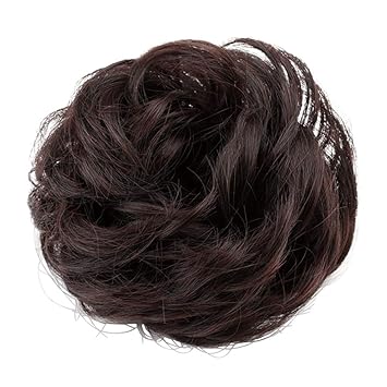 Amazon Com Elastic Hair Band Short Hairstyle Tool Fake Hair Buns