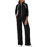 PRETTYGARDEN Womens 2 Piece Outfits Sweatsuits 2026 Fall Full Zip Sweatshirts Workout Pants Matching Lounge Sets Tracksuits