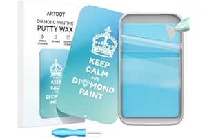 ARTDOT Enduring Stickiness Putty Wax for Diamond Art Kits for Adults, Strong Stickiness Clay Glue with Slide Storage Box for Diamond Painting Accessories and Tools
