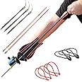 HANDBAIGE Powerful Fishing Slingshot Kit Pro Fishing Reel Catapult Bowfishing Archery Arrows Slingbow Hunting Sling Shot with Arrow Brush, Fishing Reel & Rubber Bands