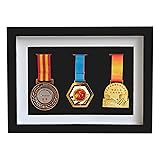 Solid Wood Medal Box,Wooden Display Case for Medals