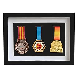 Solid Wood Medal Box,Wooden Display Case for Medals