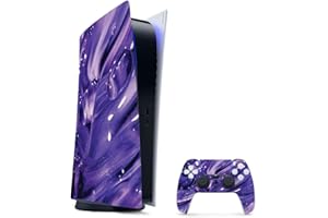 MIGHTY SKINS MightySkins Gaming Skin for PS5 / PlayStation 5 Digital Edition Bundle - Purple Wash | Protective Viny wrap | Easy to Apply and Change Style | Made in The USA