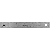 Westcott 10414 Stainless Steel Metal Ruler with Non-Slip Cork Base, 6 in
