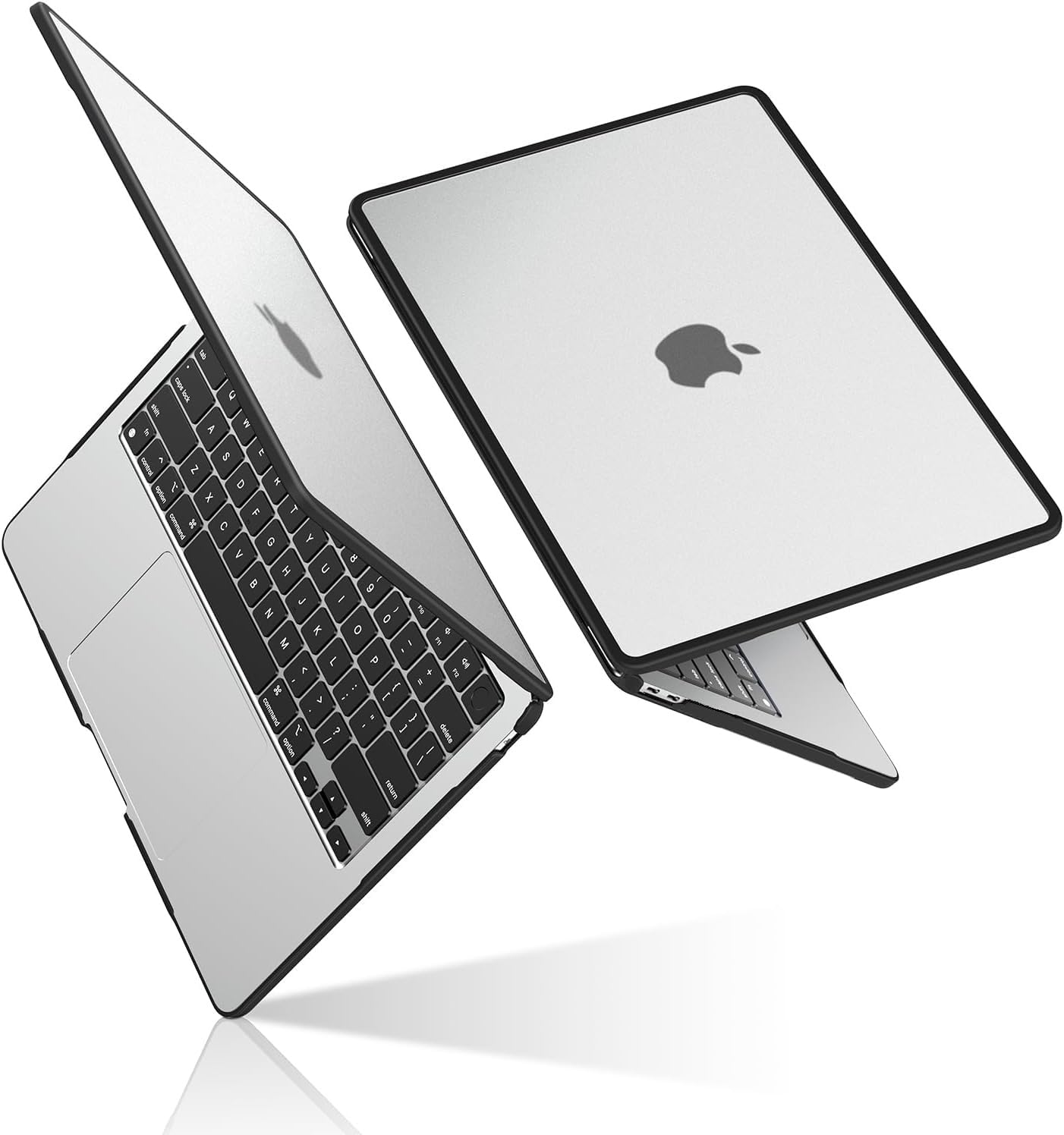 BlueSwan Case compatible for Macbook Air 13.3 inch M1 A2337 A2179 A1932, Released in 2021 2020 2018, Anti-rupture TPU Frame + PC Matte Anti-fingerprint Protective Cover - Frosted Clear