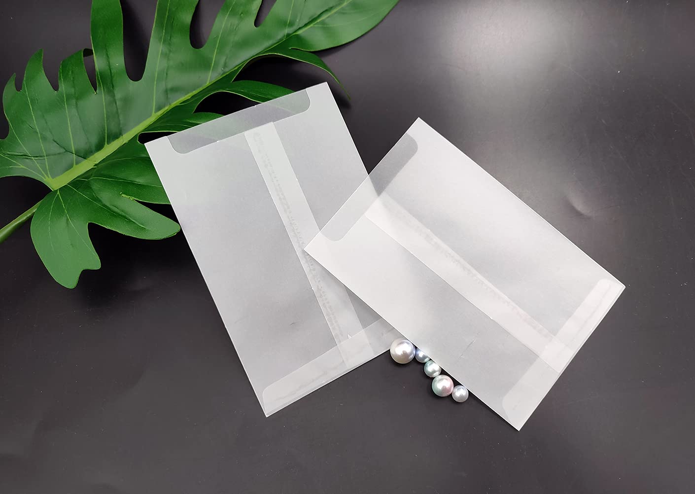 DBOO 100 PCS Glassine Bags - Envelopes Confetti Favours Melts Seed Packets (120 x 90mm)