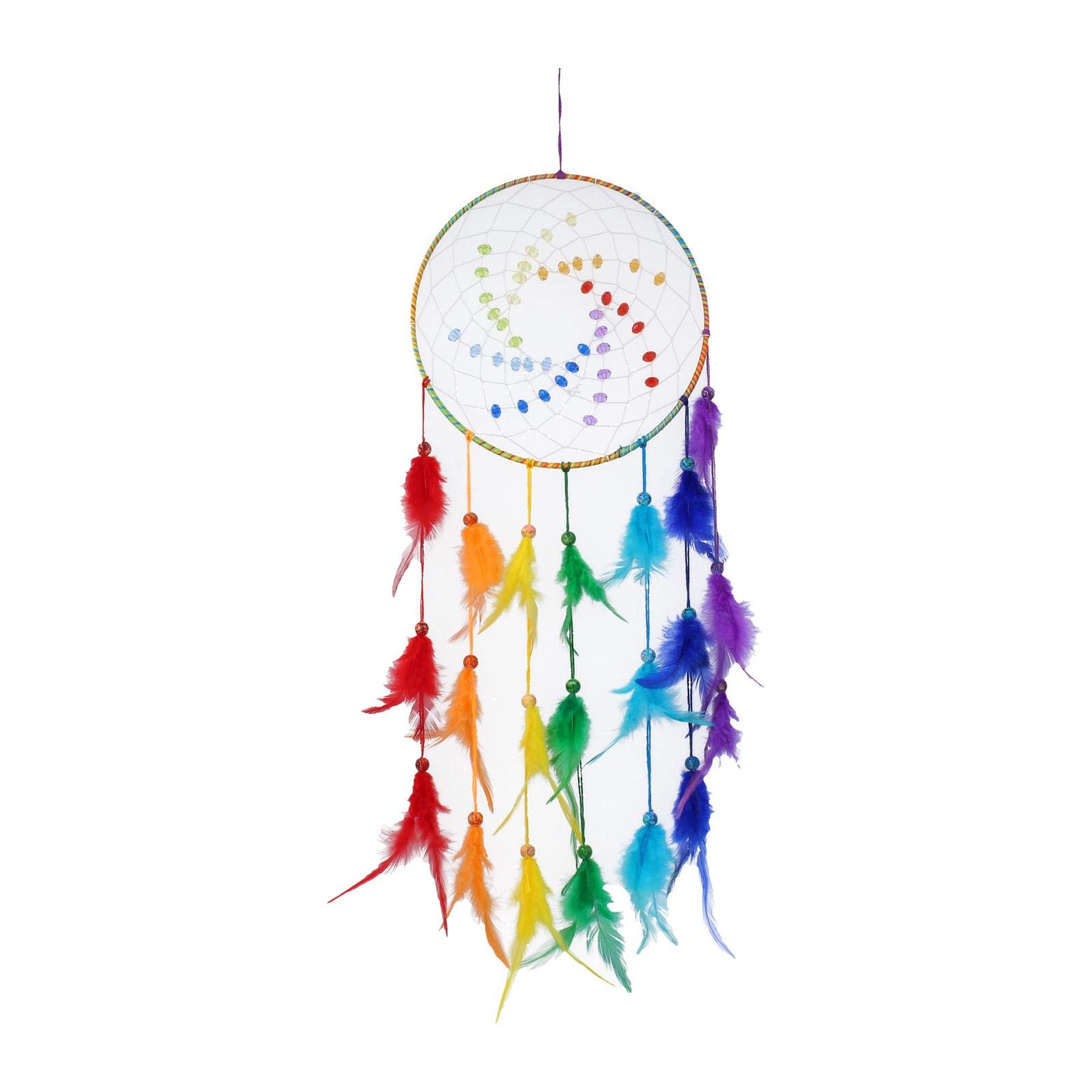 Nemesis Now D4017K8 Dream Spectrum Dreamcatcher 20cm Red, Plastic and Flocking
