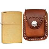 Zippo 168 Armor Brushed Brass Plain Windproof