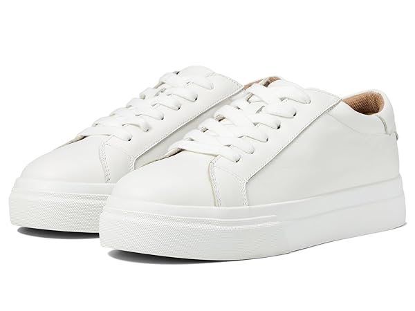 BLONDO WOMEN’S VENNA SNEAKER, WHITE LEATHER, 6.0M