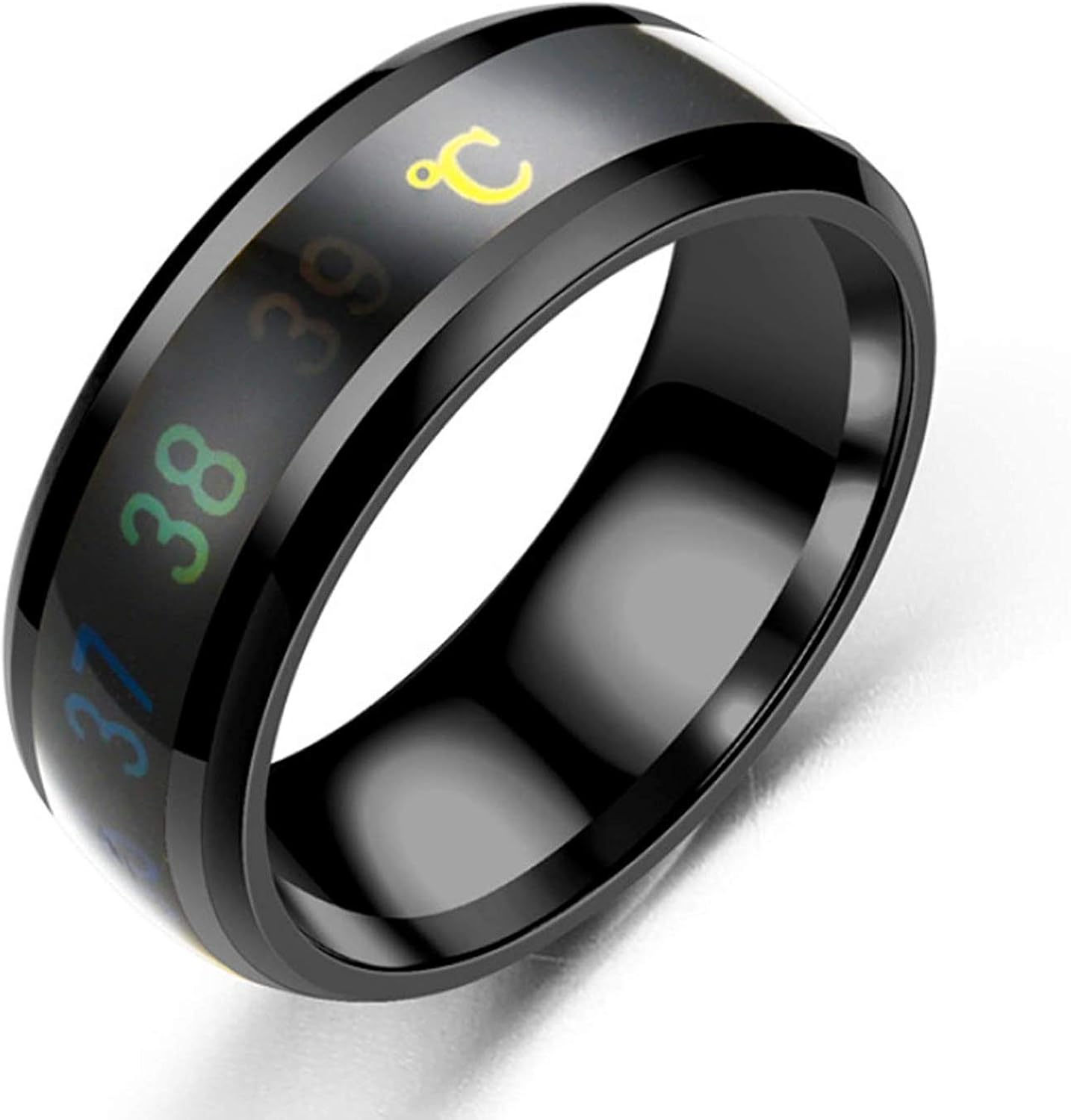 Nrpfell Suitable Lovers 8 Mm Mood Ring Colour Change Temperature 
