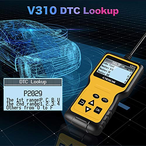 AUTDER OBD2 Code Reader Scanner Tools Enhanced Car Engine Fault Code OBD Reader Engine Light Error Analyzer Diagnostic Scanner for All OBDII/EOBD Protocol Cars Since 1996