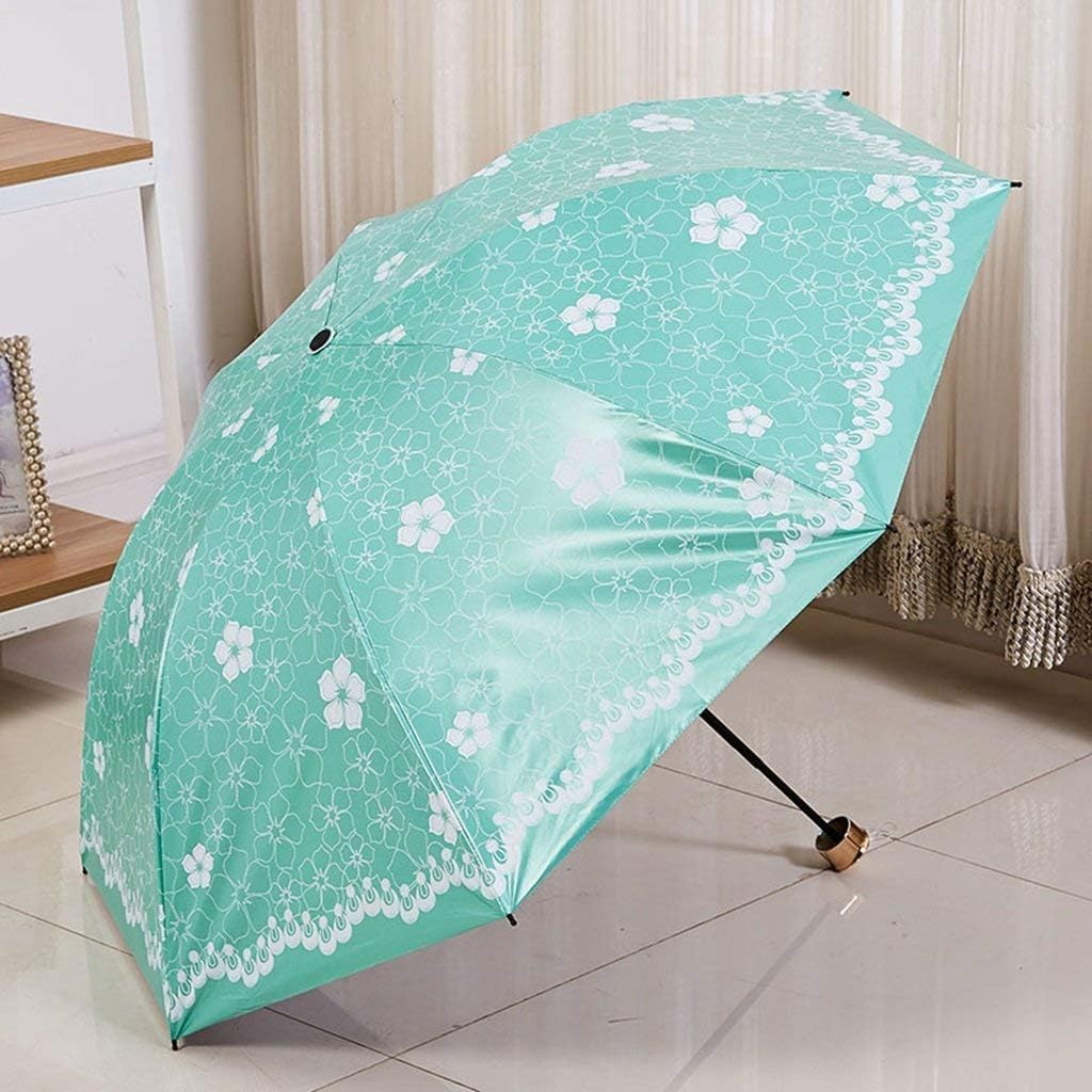 GONGFF Sunshade and Foldable Sunscreen UV Protection Foldable Small Sun Fresh Dual Use (Color: C)
