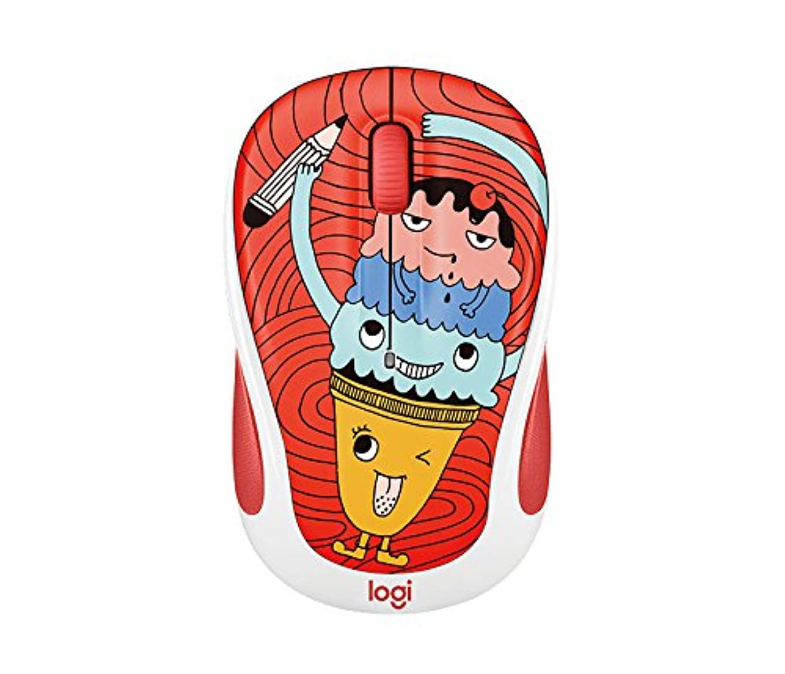 Logitech 910-005026 M325c Wireless Mouse Triple Scoop Ice Cream Cone