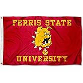 College Flags & Banners Co. Ferris State FSU Bulldogs Flag 3x5 Banner