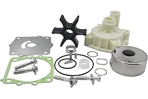 HeuroFosh 18-3523 18-9079 Water Pump Impeller Repair Kit with Housing and Wave Washer Kit for Yamaha 115 130 HP Outboard Motors replaces 68V-W0078 61A-44311