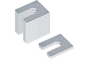 OTTFF 10 Pack Steel Body Alignment Shim Plate, U Shaped Square Washer for 1-5/8" Strut Channel