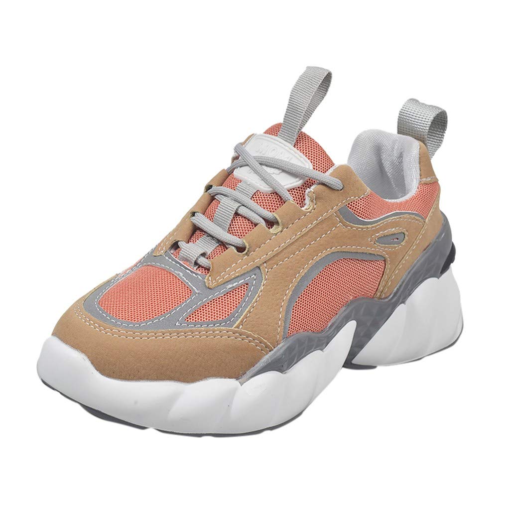 SHE.White - Zapatillas de deporte para mujer con base gruesa ...