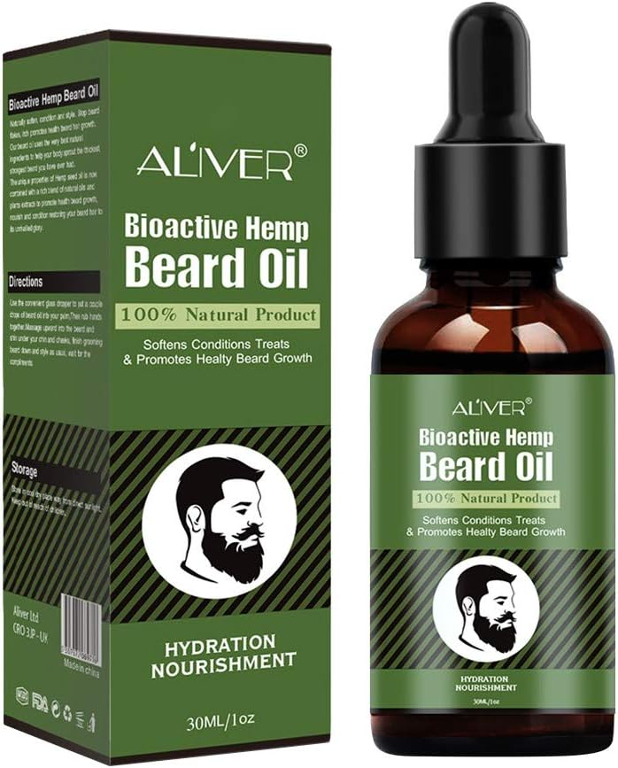 Cyeer Essential Oils,Facial Hair Oil, Facial Hair Nourishing Care Repairing Essential Oil 30ML