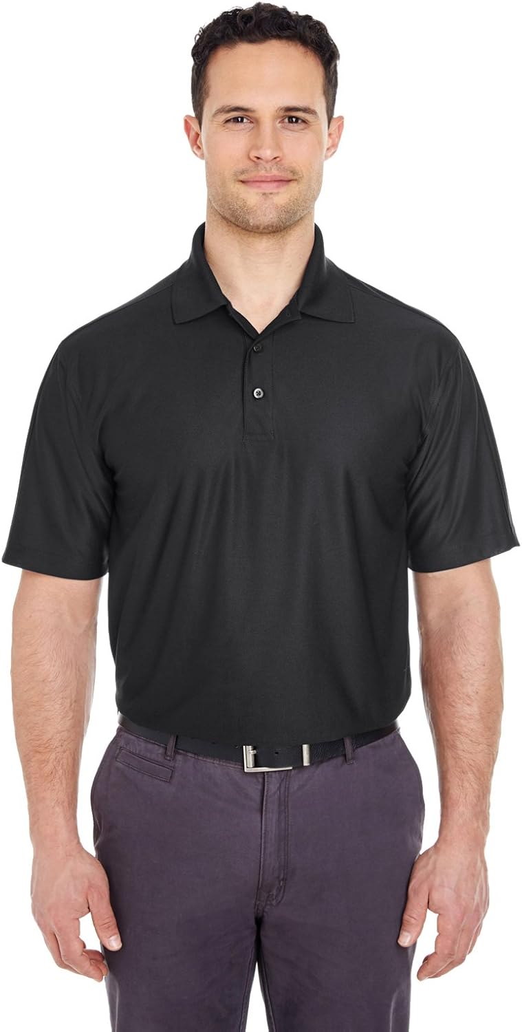 Mens Cool & Dry Polo Shirt Pack of 6 XXLarge. Black Clothing Men