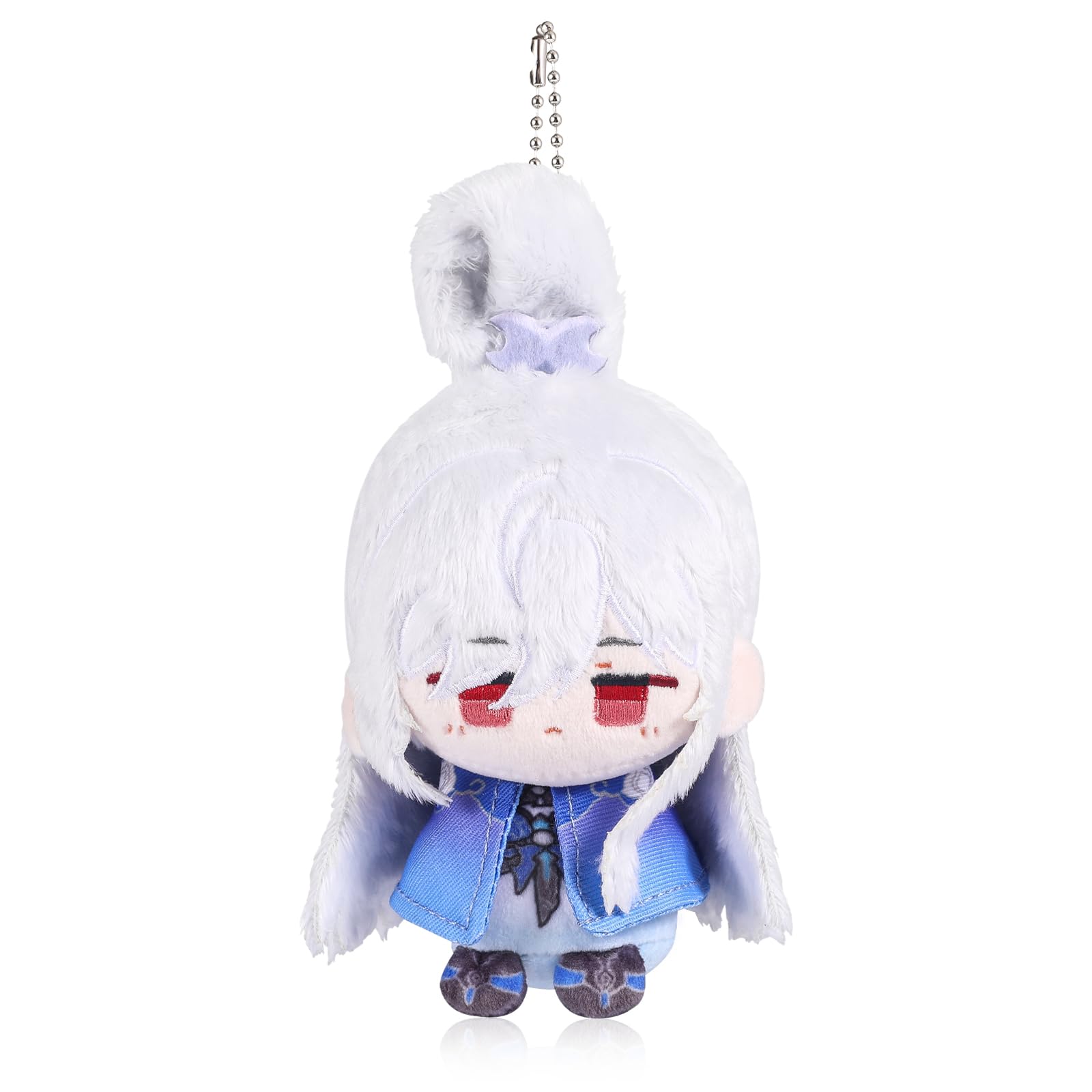 UTIEHD Anime Game HSR Character Bag Charm, Cute 4-Inch Collectible Keychain Pendant, Compact Size for Backpacks and Keys for Fans (Jingliu)
