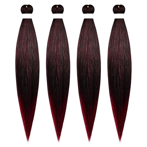 Aomig Braid Pre Stretched Braiding Hair, 23 Inch Professional Synthetic Fiber Hair for Crochet Braiding Hair, Texture Knotless Box Braids, Braiding Hair Extensions for Women