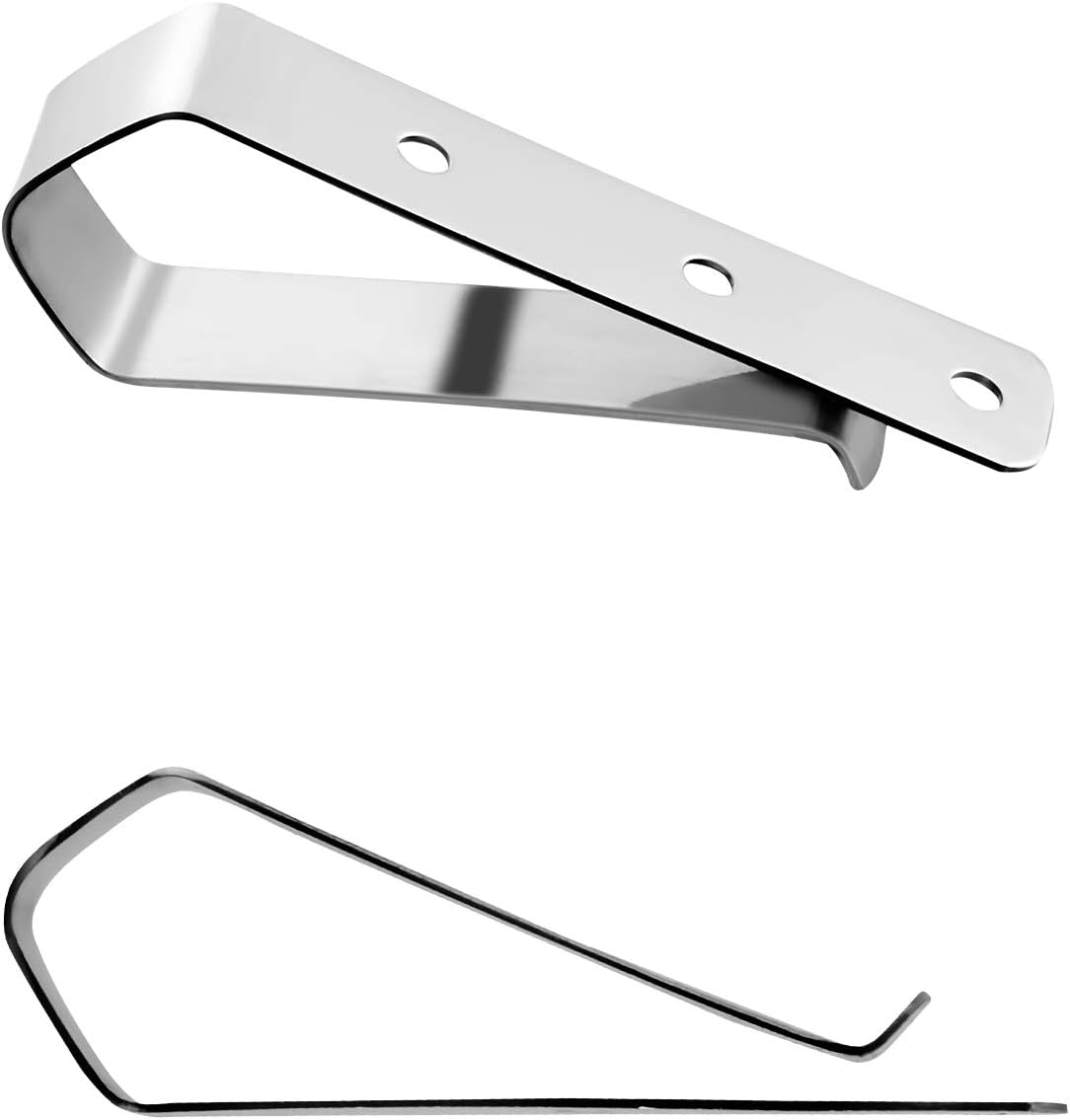 Remote Visor Clips Replacement Garage Door Opener Clip Compatible with Liftmaster Sears Chamberlain Remote Door Openers, Silver (3 Pieces) - - 