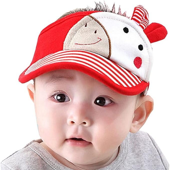 Amazon Co Jp 出産祝い 赤ちゃん ベレー 幼児 Uv 日除け帽 帽子 キャップ ハット 快適 柔らかい 43 48ｃｍ 6 12ヶ月 レッド 01 服 ファッション小物