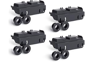 GREALTH 4-Pack WD28X27241 Dishwasher Rack Carrier and Roller Kit Compatible GE Dishwasher Lower Rack Wheels Assembly, Fits L and R Side. Exact Fit ReplacesWD12X28078 WD12X10438 WD12X10439 WD12X10446