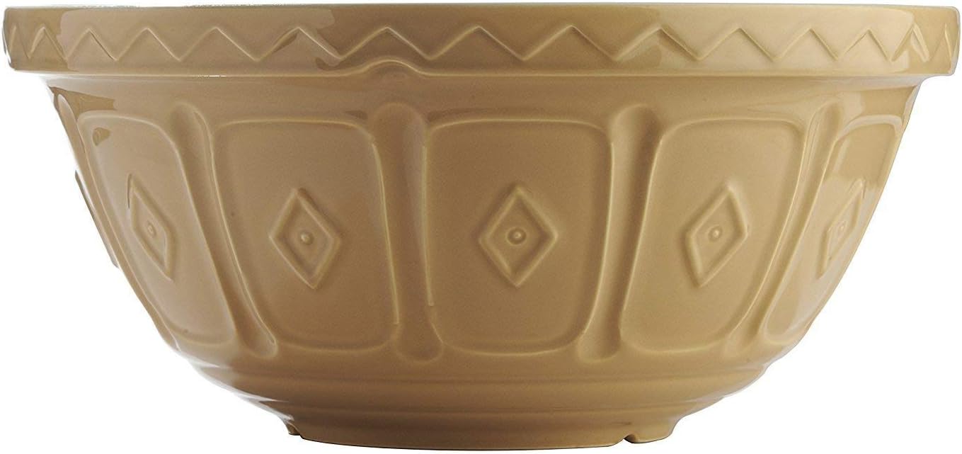Mason Cash Cane Mixing Bowl Size 9, Biege, 5 litre/32 cm