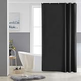 Furlinic Shower Curtain 120x180cm Mould Proof Waterproof 8 Hooks
