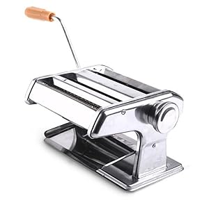 Portable Pasta Maker Roller 150mm 6" Health Machine 50mm & Noodle Spaghetti and Fettuccine