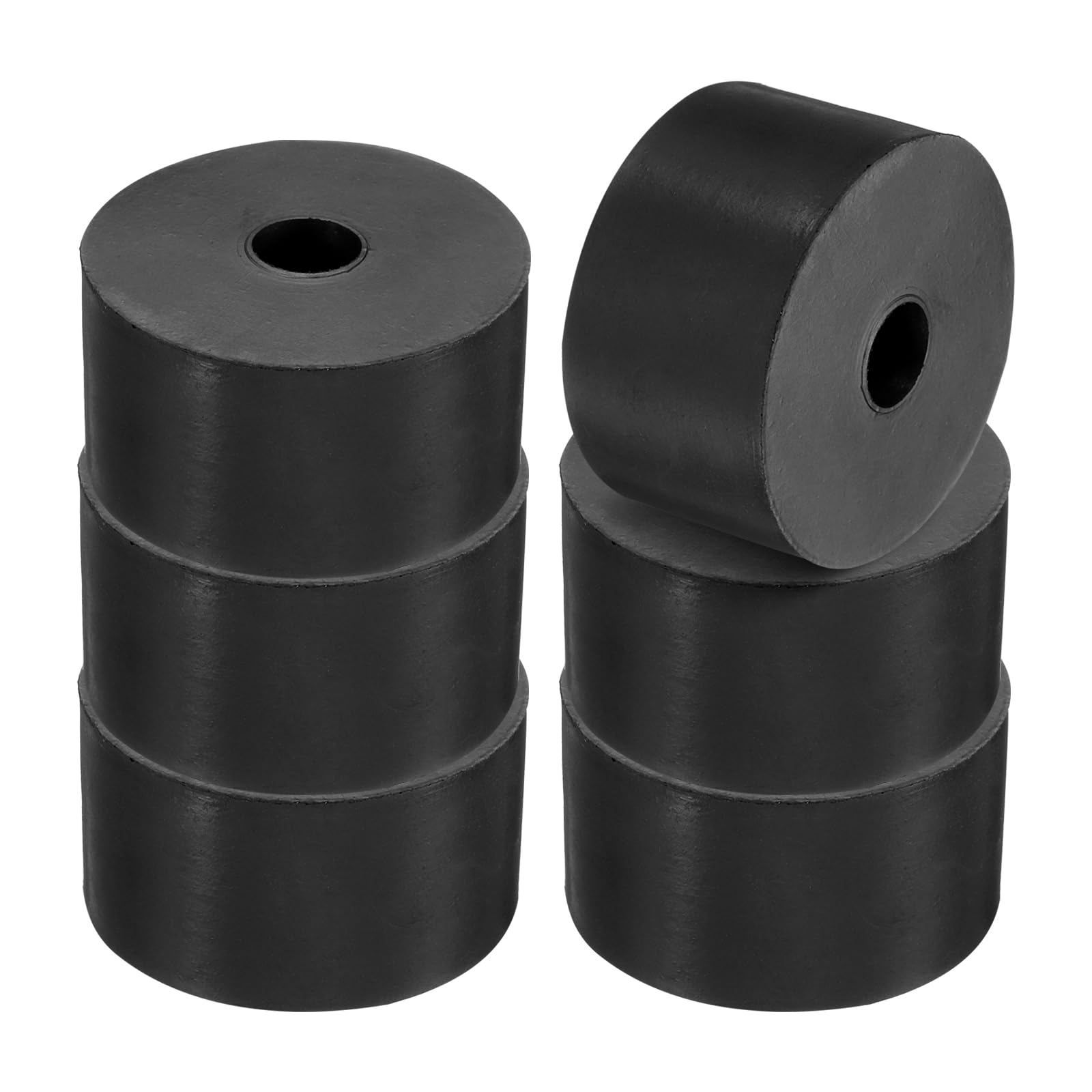 PATIKIL Multi Purpose Rubber Spacer, 6 Pcs 2"OD 0.47"ID 1.2"Thickness Neoprene Round Anti-Vibration Isolation Pads Isolator Rubber Bushings Spacer Washer for HVAC Bolts Car Accessories
