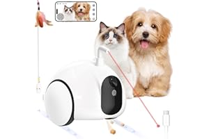 pumpkii Pet Camera, Moving Pet Camera Robot with Phone App, Cat Toys with Camera, Pet Camera Treat Dispenser Robot, Dog Camera with Night Vision, Two Way Audio and Video (2.4GHz Wi-Fi only)