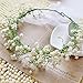 Fanng Artificial Baby Breath Gypsophila White Real Touch Fake Flowers for Wedding Party Bridal Bouquet DIY Home Garden Decoration(12pcs)