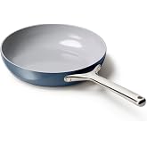 Caraway Non-Stick Ceramic Frying Pan (2.7 qt, 10.5") | Non-Toxic, PTFE and PFOA Free, Oven Safe and Compatible with All Stovetops (Gas, Electric and Induction), Navy