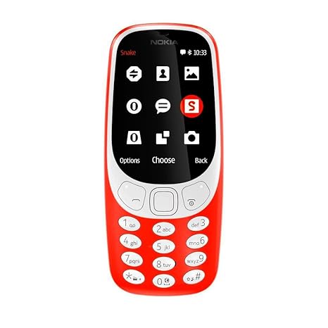 Nokia 3310 3G Telefono Cellulare 64MB, Kamera 2MP Flash LED Warm rot