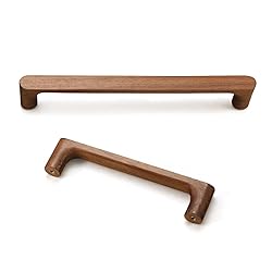 Evionlin Walnut Round 7-1/2in Wooden Drawer Handle