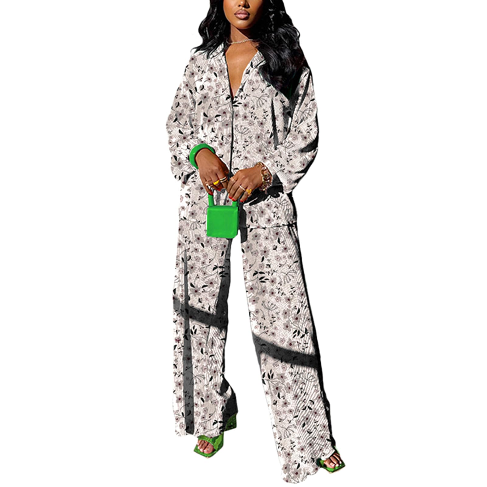 kaimimei Casual 2 Piece Outfit for Women - Linen