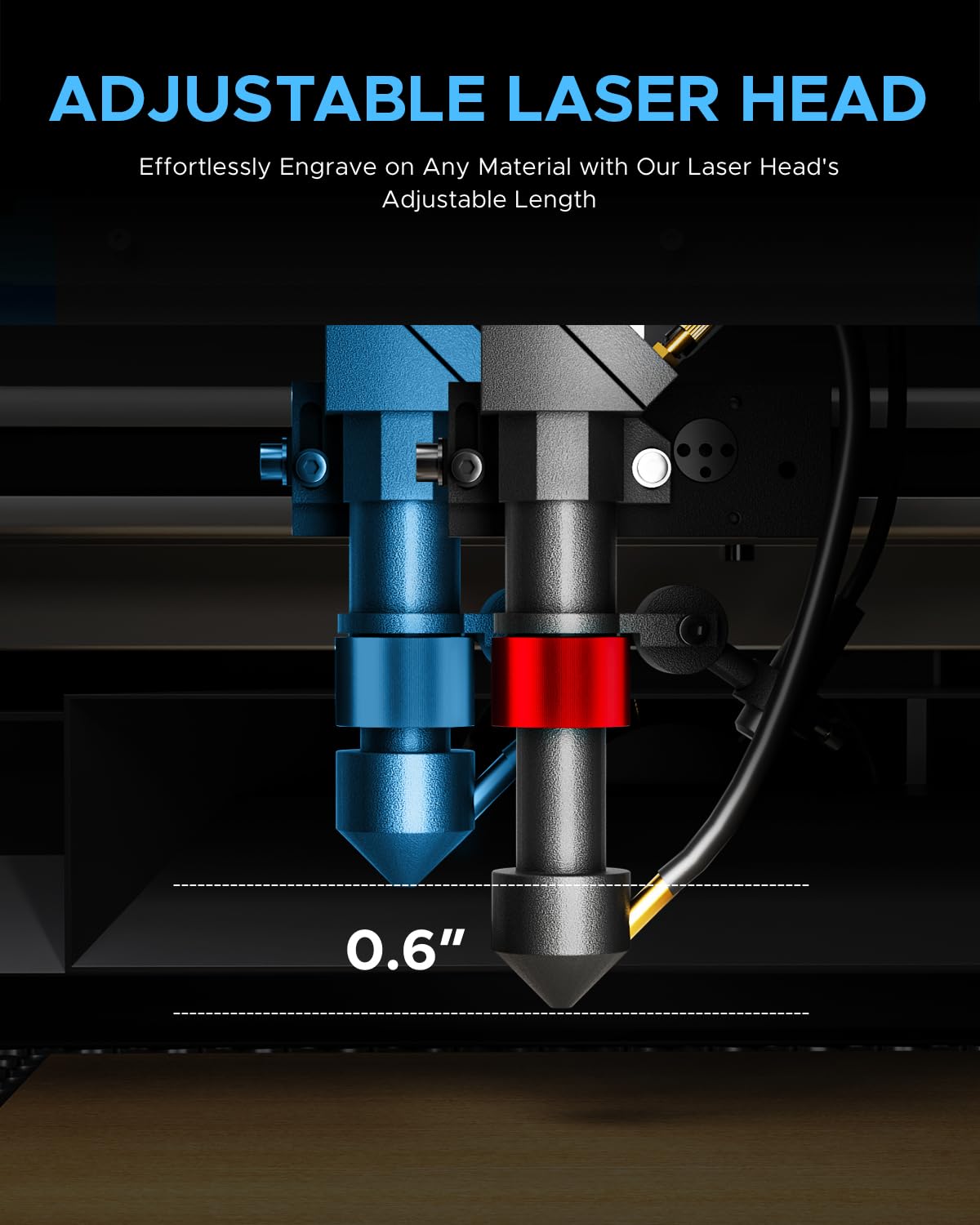 OMTech 45W CO2 Laser Engraver with LightBurn, 12"x8 - image 4