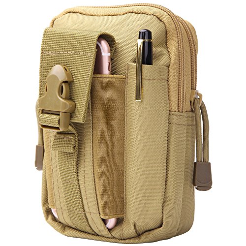 Tactical Molle Pouch Universal Outdoor Tactical Holster EDC Utility Gadget Water Resistance EDC Pouch for Outdoor Sports