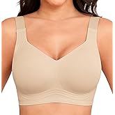 Xcutting Women Wirefree Bras for Women Full Coverage No Underwire Everyday Bras Comfortable Wireless Padded Bras