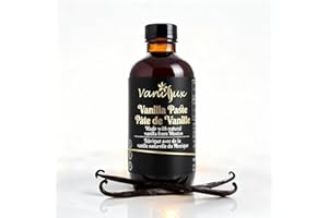 VANILLUX Pure Mexican Vanilla Bean Paste – Ready to Eat Gourmet Vanilla Paste – Bake,Drizzle or Spread – Gluten‑Free, Kosher,