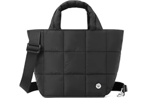 WESTBRONCO Small Puffer Bag Quilted Crossbody Bags for Women Puffy Purse Nylon Shoulder Handbag with Adjustable Strap