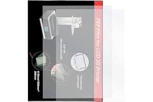 ANYTSOOEA 2 Pcs FEP Film, FEP Replacement Sheet for ANYCUBIC Photon Mono X 6K/Mono X2/ Photon M3 Plus/ELEGOO Saturn 4K/Saturn S/PHROZEN Sonic, 8.9'' 3D Printer, FEP Replacement Sheet 200 x 260 x 0.15mm