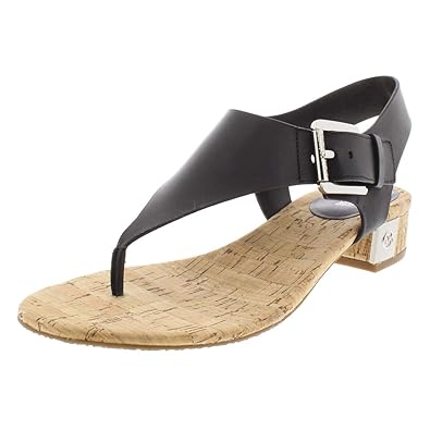 michael michael kors london thong block heel sandals