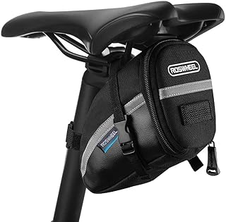 iKALULA Fahrrad Satteltasche, Kompakte Wasserdichte Rahmentasche Fahrradtasche Oberrohrtasche Aero Wedge Pack Mountainbike Bag für Mountainbikes, Fahrräder, und Rennräder - Schwarz