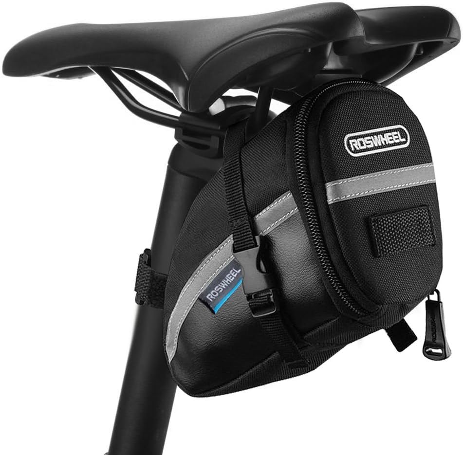 iKALULA Fahrrad Satteltasche, Kompakte Wasserdichte Rahmentasche Fahrradtasche Oberrohrtasche Aero Wedge Pack Mountainbike Bag für Mountainbikes, Fahrräder, und Rennräder - Schwarz