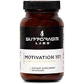 Suppgrade Labs Motivation 101 by Dave Asprey | Targeted Dopamine Support for Drive + Mood | Supports Focus, Memory, Learning, Balanced Moods, and Positive Mental Outlook | 30 Day Supply