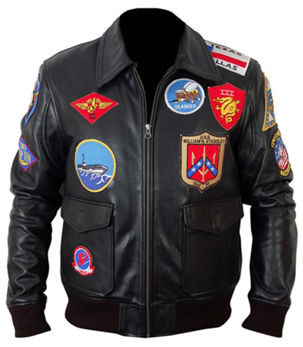 Top Gun Maverick Leather Jacket 4 Top Gun Maverick Tom Cruise Fighter Pilot Real Leather Jacket Fashion
